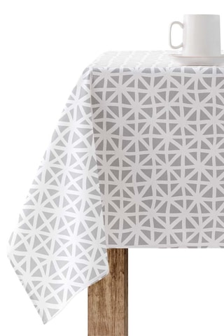 Tovaglia antimacchia Gisela  - Grigio e bianco