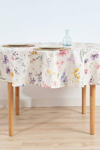 Tovaglia antimacchia - Bianco e verde