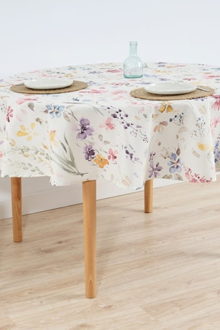 Tovaglia antimacchia - Bianco e verde