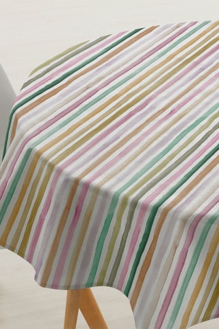 Tovaglia antimacchia Naiara - Verde e rosa