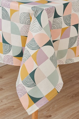 Tovaglia in cotone bio - Verde e senape 