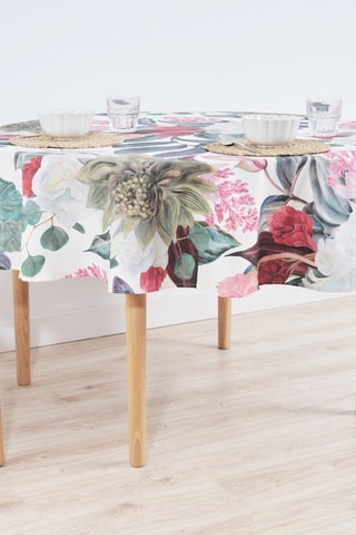 Tovaglia rotonda antimacchia - Bianco