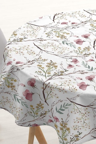 Tovaglia rotonda antimacchia - Bianco