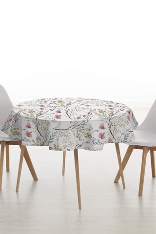 Tovaglia rotonda antimacchia - Bianco