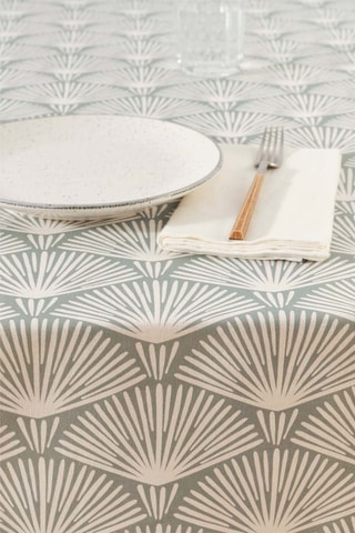 Tovaglia antimacchia Asena - Verde e bianco