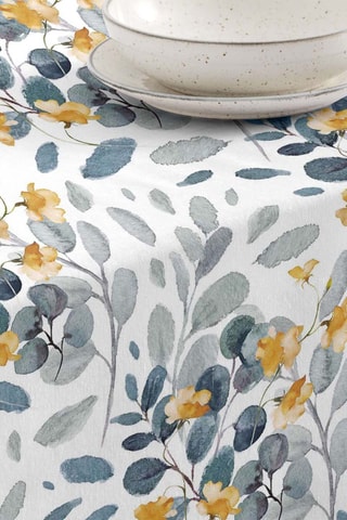 Tovaglia antimacchia 0120-377 - Bianco e blu