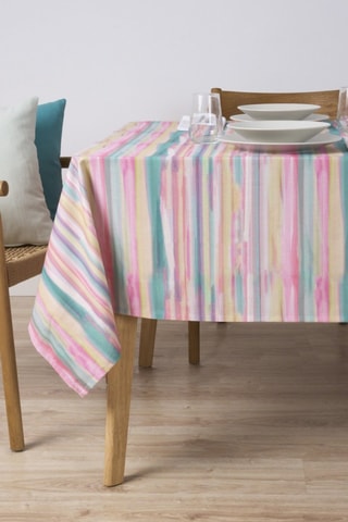 Tovaglia antimacchia - Rosa e verde