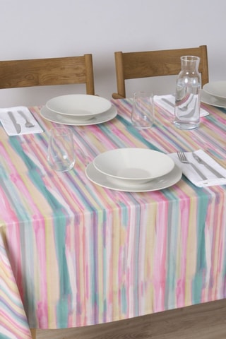 Tovaglia antimacchia - Rosa e verde