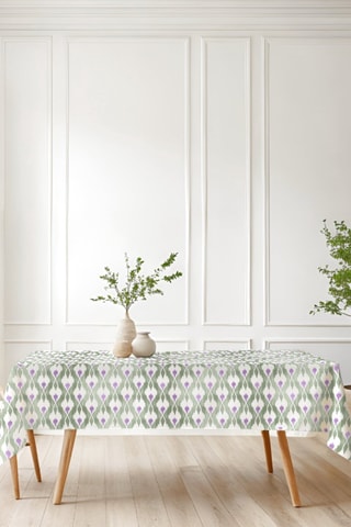 Tovaglia antimacchia Tevy - Malva e verde