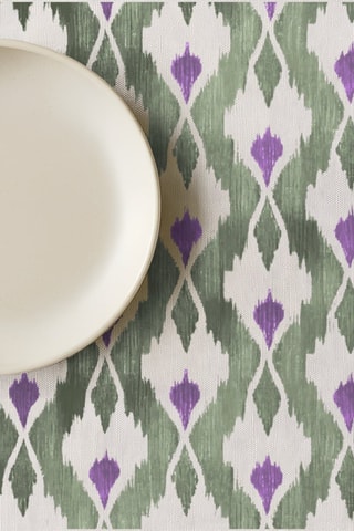 Tovaglia antimacchia Tevy - Malva e verde