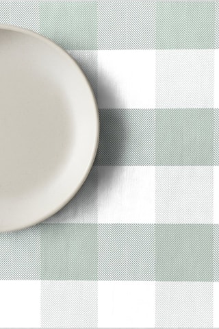 Tovaglia antimacchia - Verde e bianco