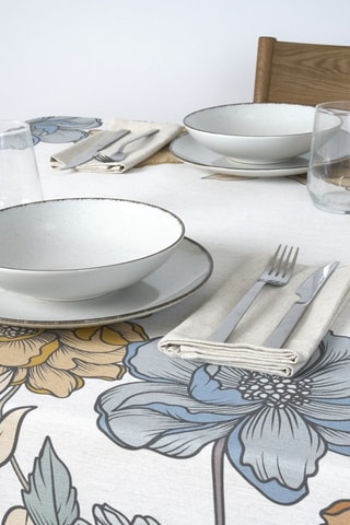 Tovaglia antimacchia Big Flowers - Bianco