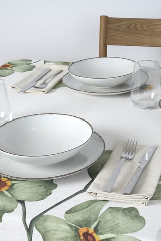 Tovaglia antimacchia Big Flowers - Verde