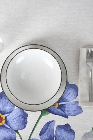 Tovaglia antimacchia Big Flowers - Malva