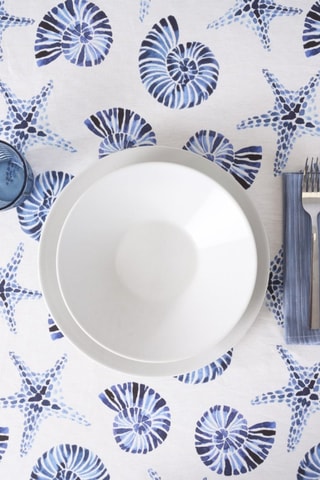 Tovaglia antimacchia Concha - Bianco