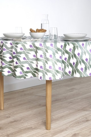 Tovaglia antimacchia Tevy - Malva e verde