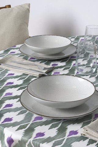 Tovaglia antimacchia Tevy - Malva e verde