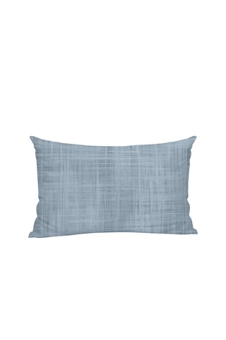 Copricuscino in cotone bio - Blu - 30 x 50 cm