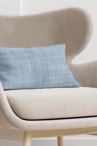 Copricuscino in cotone bio - Blu - 30 x 50 cm