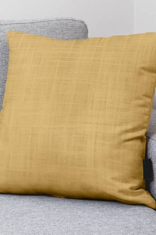 Copricuscino in cotone bio - Giallo - 50 x 50 cm