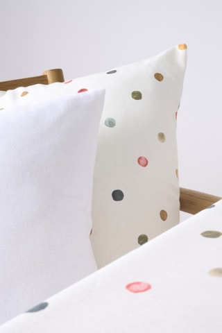 Copricuscino in cotone bio Boo - Ecrù - 30 x 50 cm