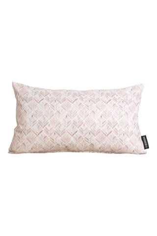 Copricuscino in cotone bio Kan - Rosa - 30 x 50 cm