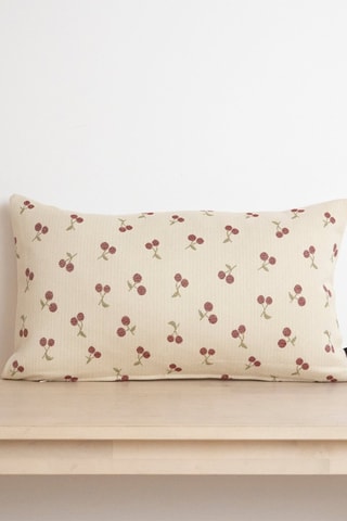 Copricuscino in cotone bio - Ecrù - 30 x 50 cm