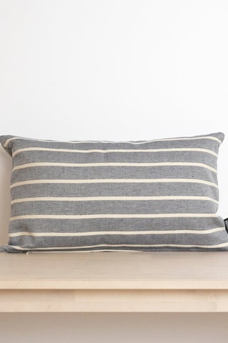 Copricuscino in cotone bio - Blu - 30 x 50 cm