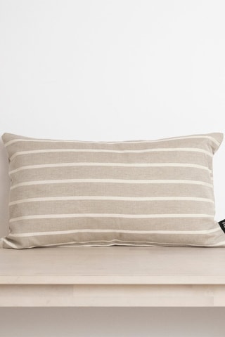 Copricuscino in cotone bio - Tabacco - 30 x 50 cm