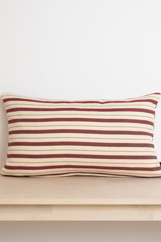 Copricuscino in cotone bio - Ciliegia - 30 x 50 cm