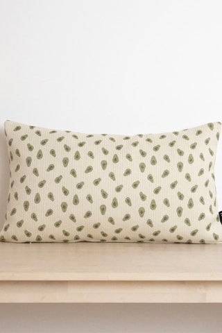 Copricuscino in cotone bio - Verde - 30 x 50 cm