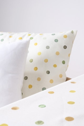 Copricuscino in cotone bio Bettina - Bianco - 45 x 45 cm