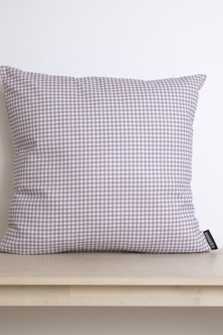 Copricuscino in cotone bio Ileana - Lilla - 45 x 45 cm