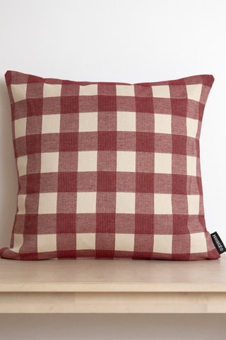 Copricuscino in cotone bio - Bordeaux - 45 x 45 cm