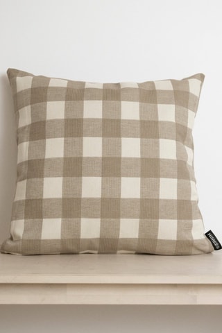 Copricuscino in cotone bio - Tabacco - 45 x 45 cm