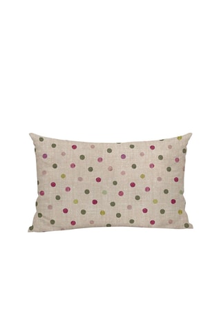 Copricuscino in cotone bio - Beige e verde - 30 x 50 cm