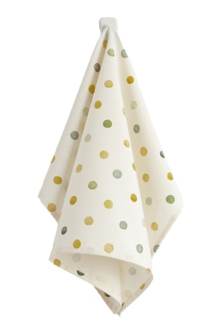 2 strofinacci in cotone bio Bettina  - Bianco