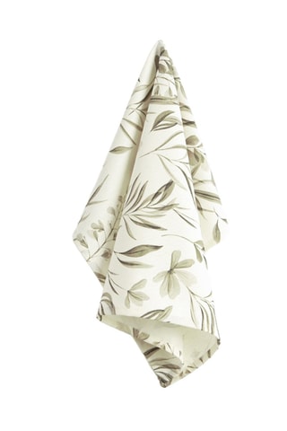 2 strofinacci Lia - Ecrù e verde