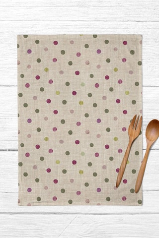 2 strofinacci in cotone bio - Beige e verde