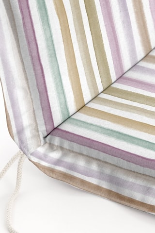 Cuscino per sedia da esterno in cotone Téflon® Naiara - Bianco - 41 x 37 x 4 cm