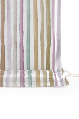 Cuscino per sedia da esterno in cotone Téflon® Naiara - Bianco - 41 x 37 x 4 cm