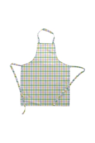 Grembiule in cotone bio - Verde e giallo 