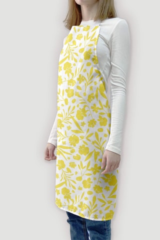 Grembiule in cotone bio - Giallo 
