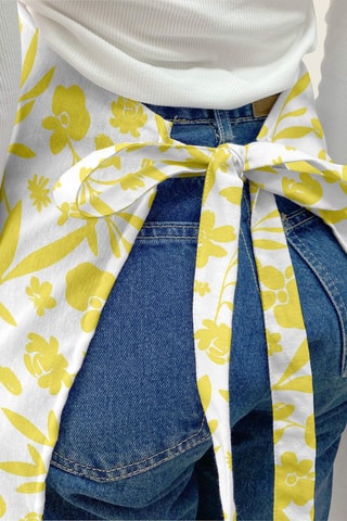 Grembiule in cotone bio - Giallo 