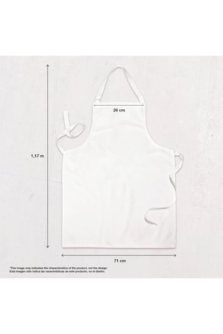 Grembiule in cotone bio - Grigio 