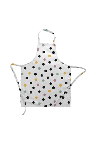 Grembiule in cotone bio Cuzco - Bianco e nero 