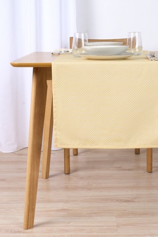 Runner in cotone bio Adelina  - Giallo - 150 x 50 cm