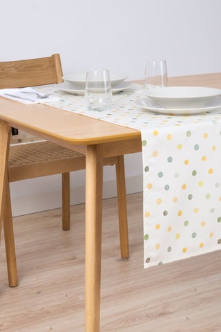 Runner in cotone bio Bettina - Bianco - 150 x 50 cm