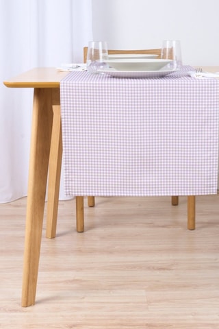 Runner in cotone bio Ileana - Viola - 150 x 50 cm