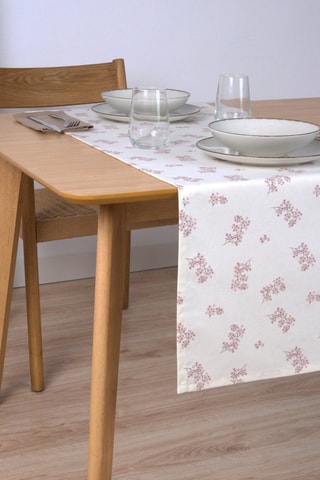 Runner in cotone bio Libe - Rosa - 150 x 50 cm